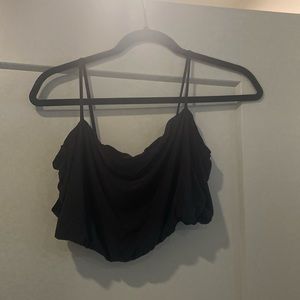 Black crop top